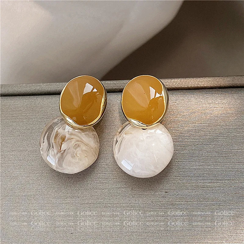 Elegant Gold Tassel Earrings