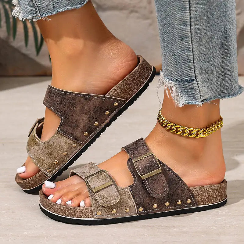 Retro Patchwork Slippers