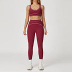 Knit Construction Sleeveless True-To-Size Fit Two-Piece Yoga Set