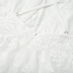 Elegant Embroidery V-Neck Dress