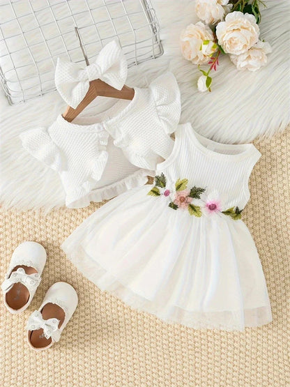 Baby Girl Flower Mesh Dress