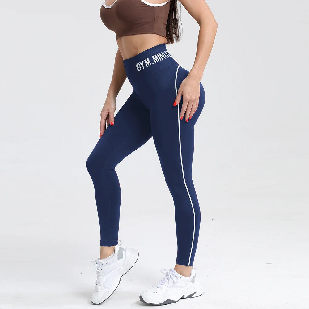 MODX Color-Block Letter Leggings