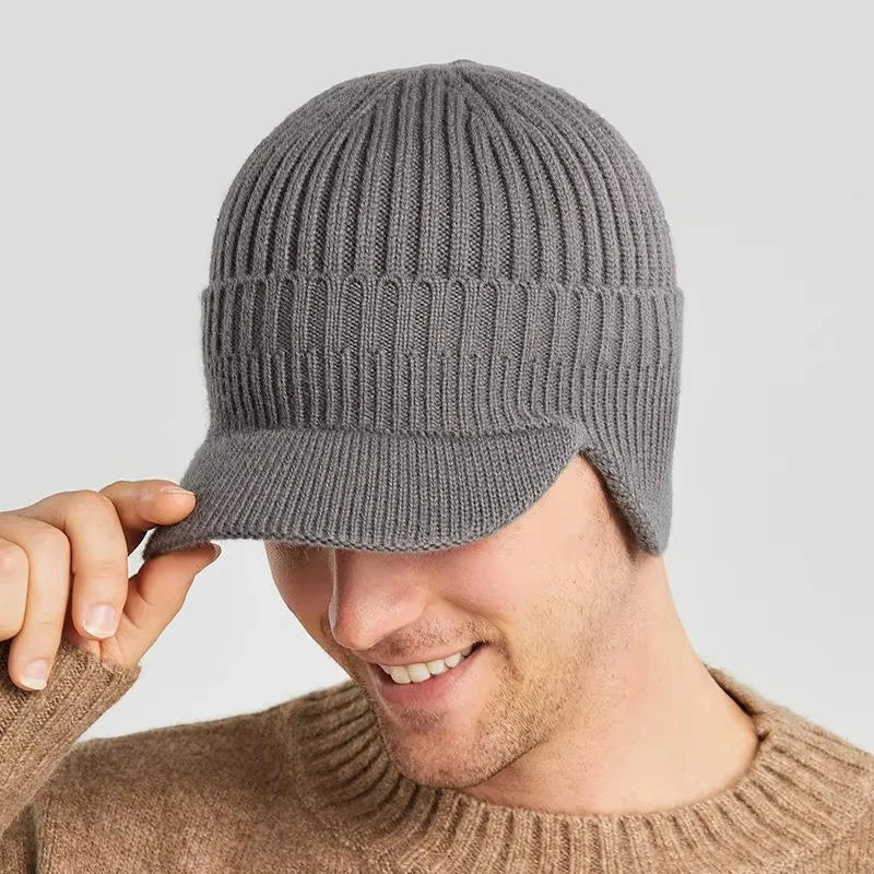 Men's Winter Knitted Ear Protection Hat