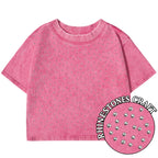Knit Solid Crew Neck True-To-Size Fit Crop Top