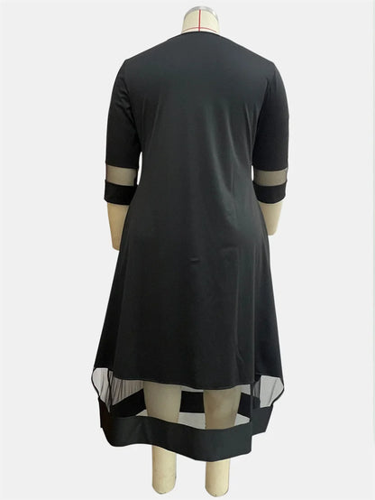 Elegant Plus Size A-Line Dress