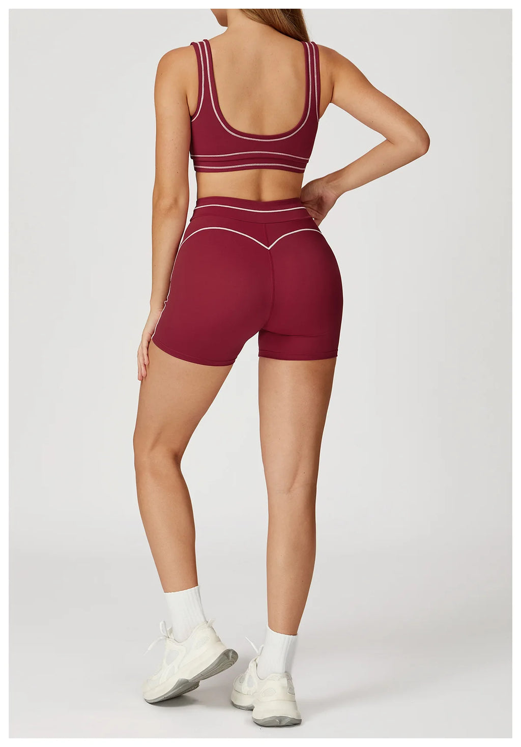 Knit Construction Sleeveless True-To-Size Fit Two-Piece Yoga Set