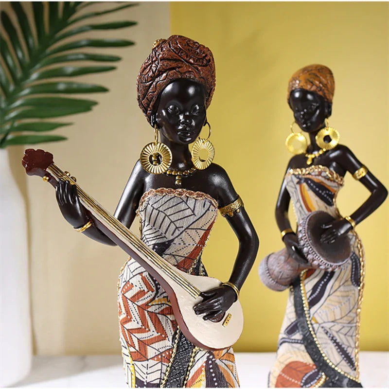 Resin African Women Figurines