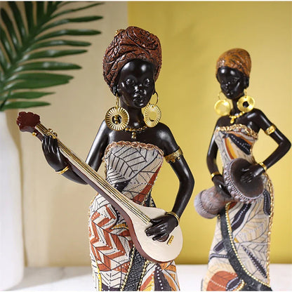 Resin African Women Figurines