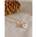 Flower Shell Pendant Necklace