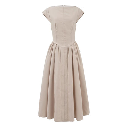 French Style Pleated Dress