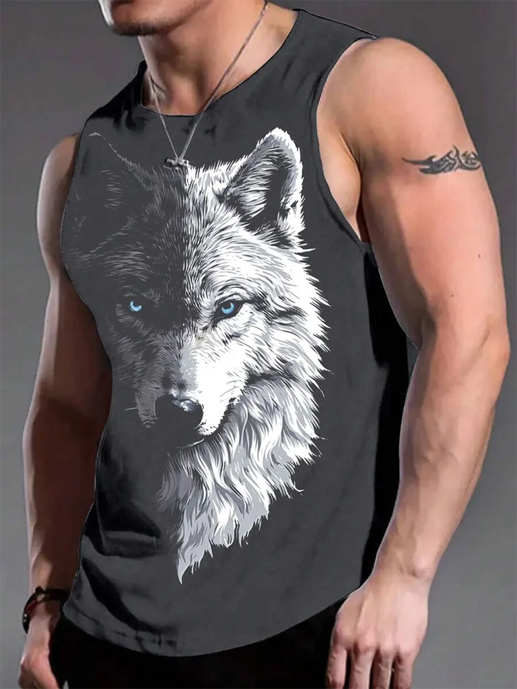Street Graffiti Print Tank Top