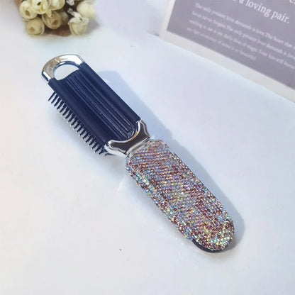 Diamond Folding Comb Mirror
