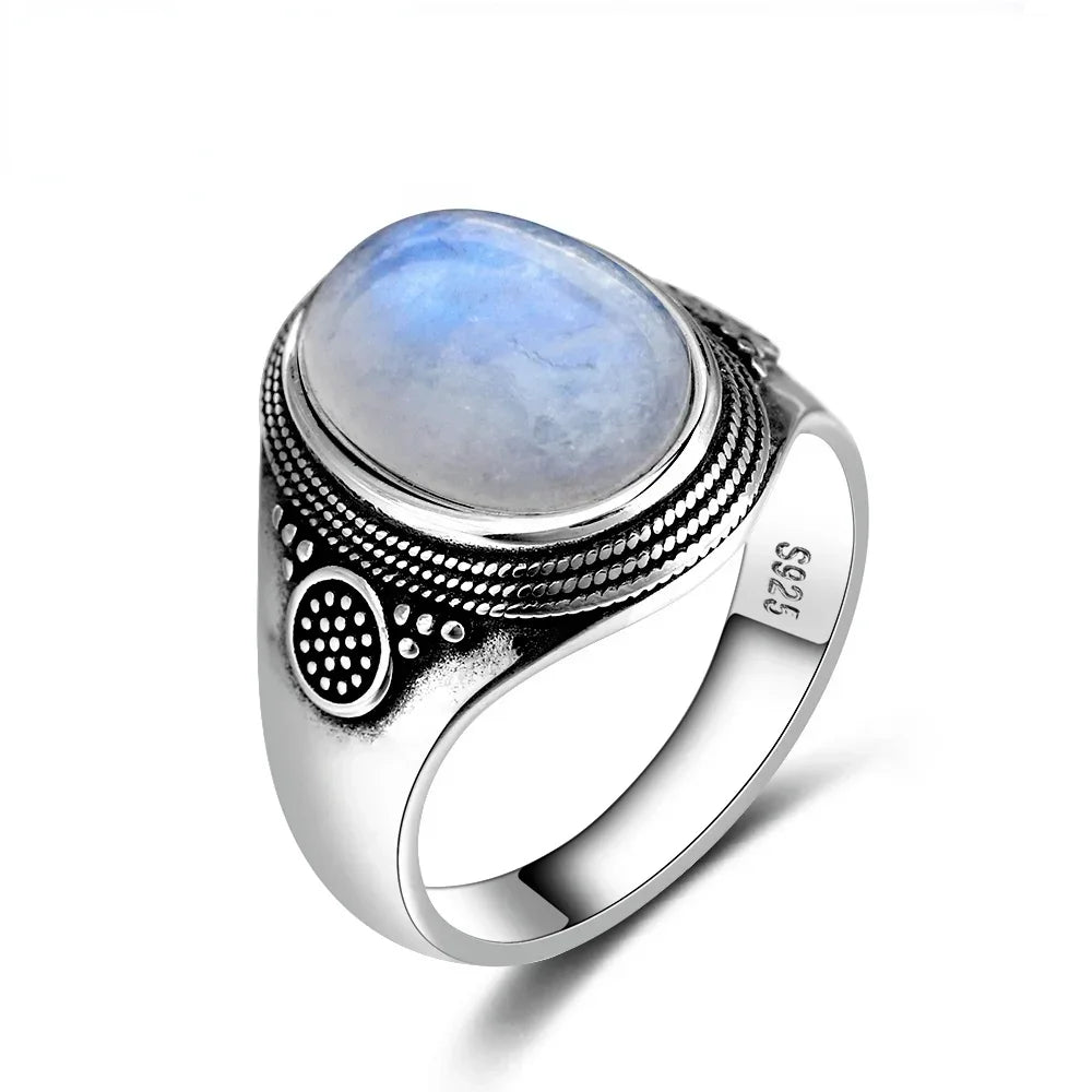 Intgem Labradorite Moonstone Ring
