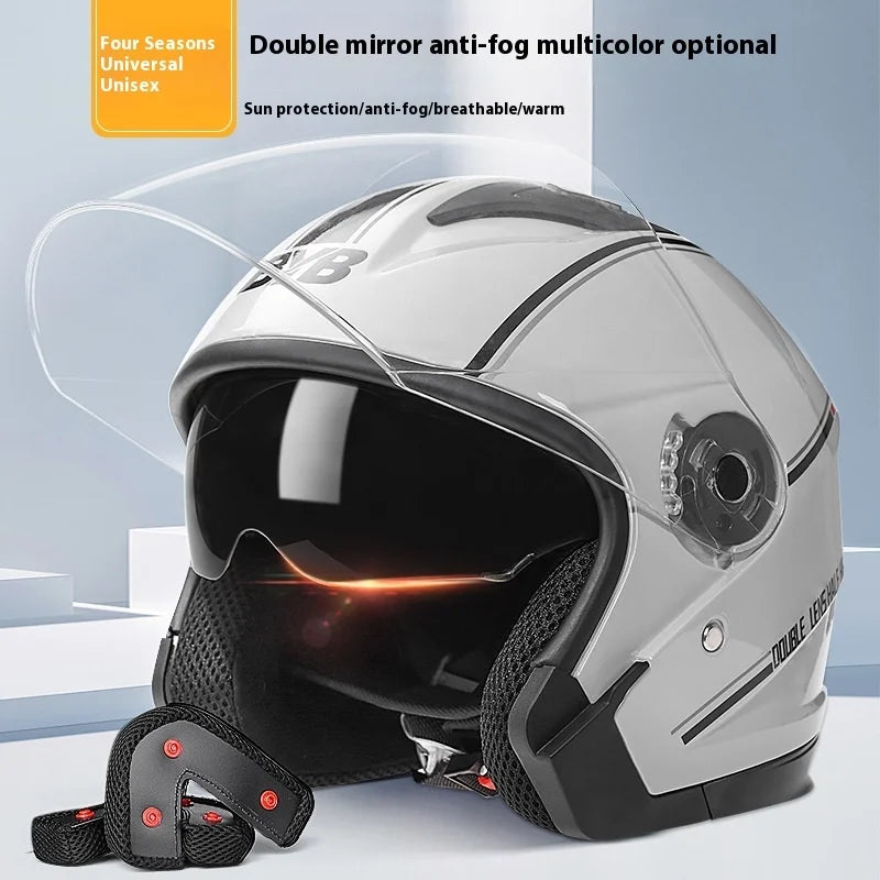 Open Face Motorcycle Helmet