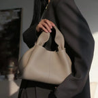 Pleated Leather Crossbody Bag