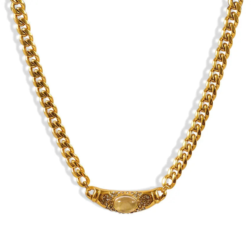 Crystal Choker Chain Necklace