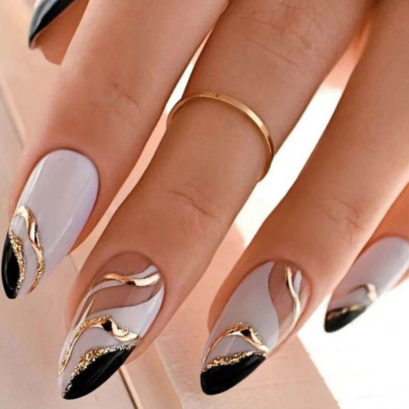 Almond Fake Nails Instantly Upgrade