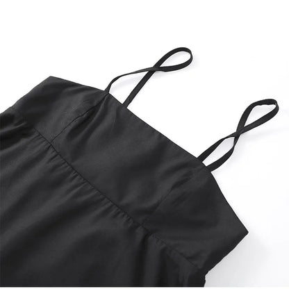 Black Backless Long Dress