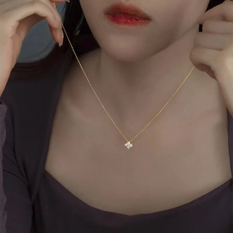 Elegant Zircon Party Necklace