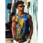 Monster Print Graphic Tank Top