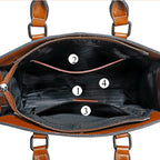 Genuine Leather Box Tote