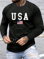 3D Print Casual Long Sleeve Tee