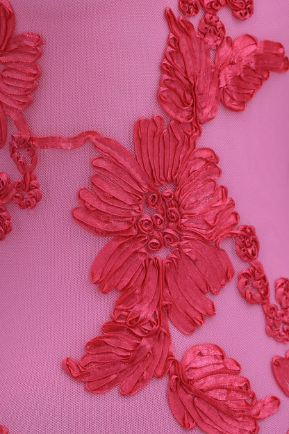 Sleeveless Floral Embroidered Maxi Dress