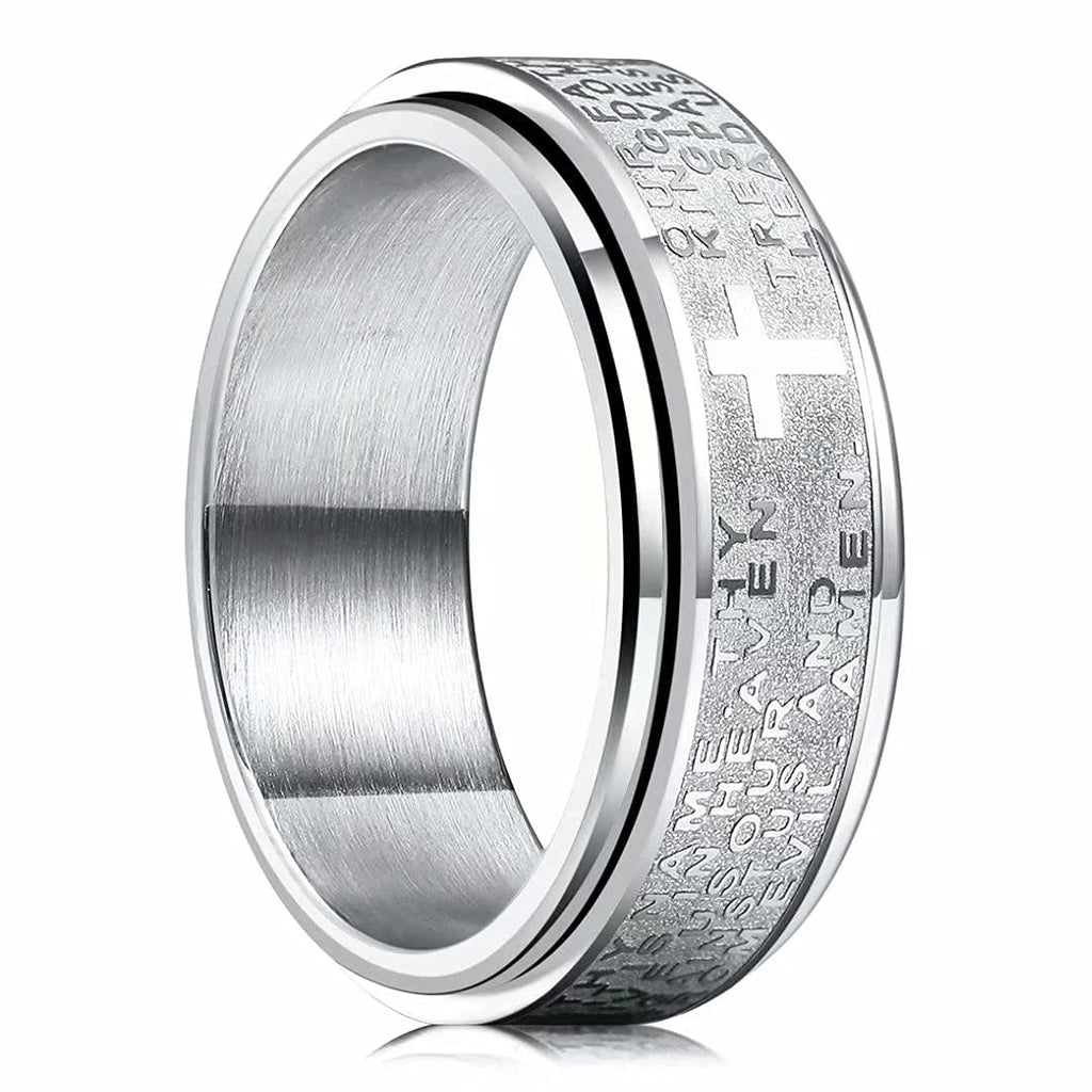 Carofeez Cross Spinner Ring