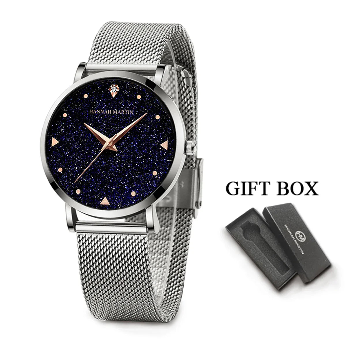 Rose Gold Rhinestone Women’s Watch