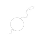 Zircon Silver Charm Bracelet