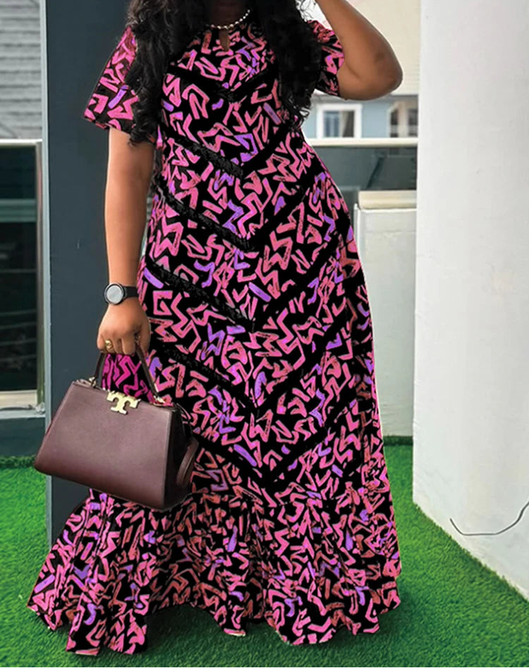 Bohemian Printed Maxi Dress