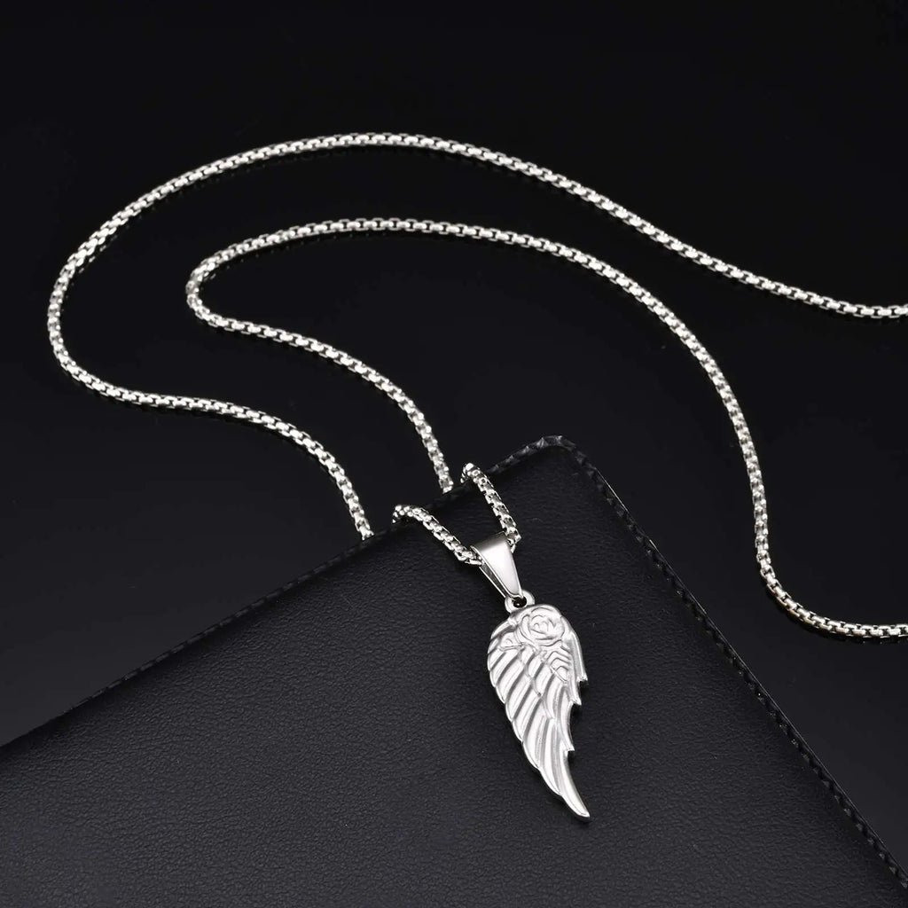 Prjewel Feather Pendant Necklace