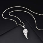 Prjewel Feather Pendant Necklace