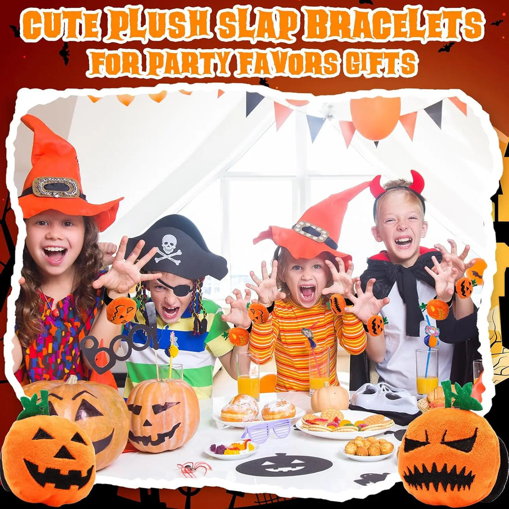 Plush Halloween Slap Bracelets