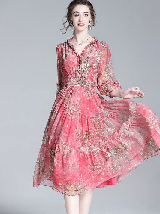 Boho Chiffon Summer Dress
