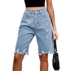 Women’s Ripped Denim Shorts