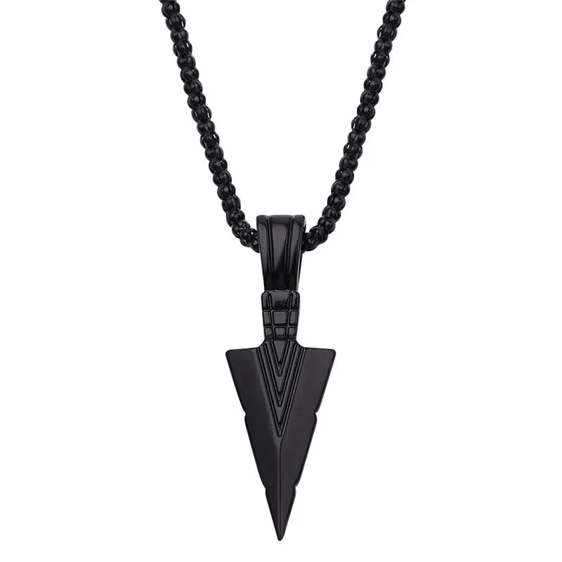 Retro Triangle Arrowhead Necklace