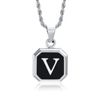 Initials Letter Pendant Necklace