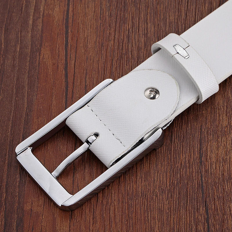 Men’s leather pin belt