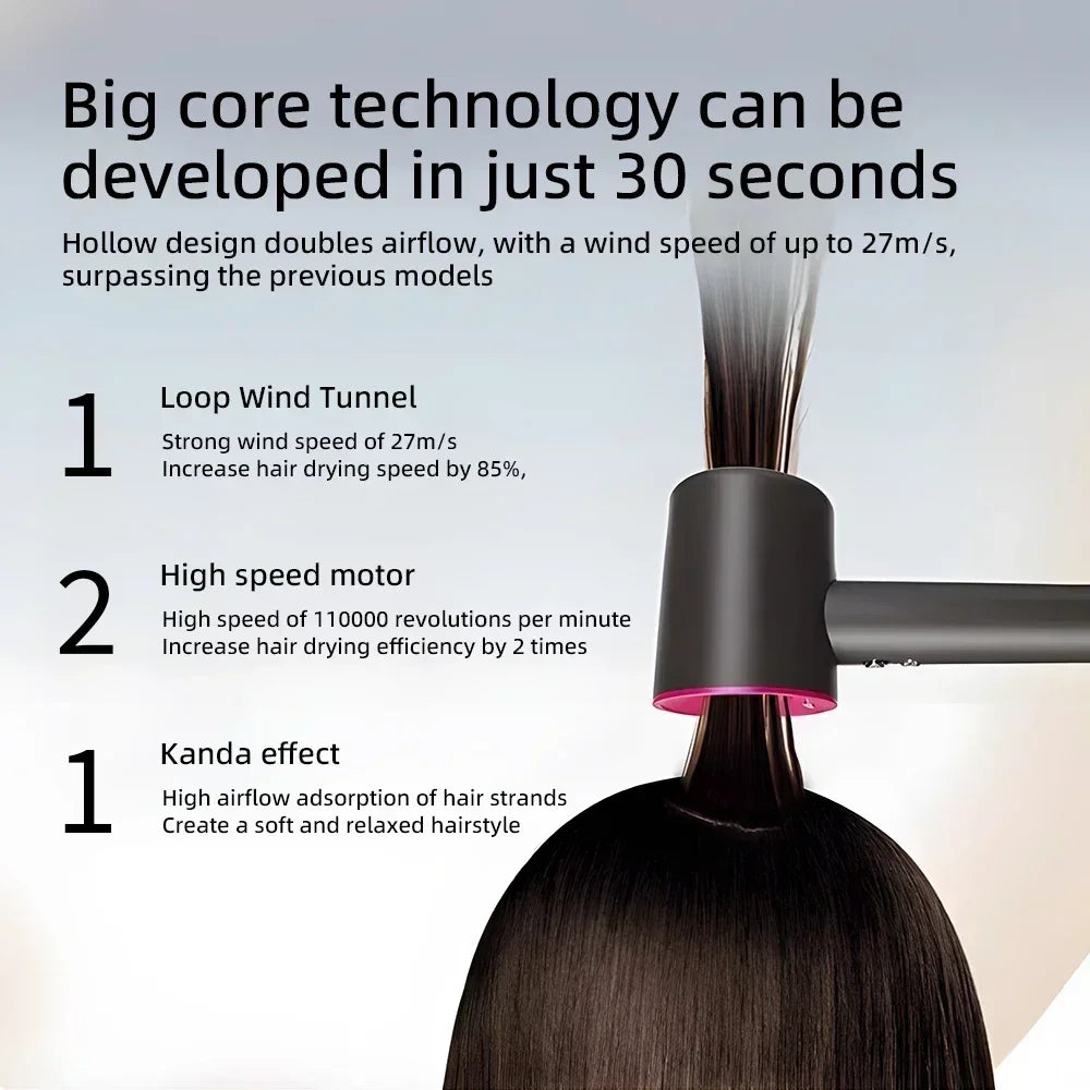 High-Speed Wall-Mounted Hair Dryer