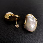 Keshi Pearl Stud Earrings
