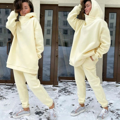 Winter Hooded Tracksuit Set
