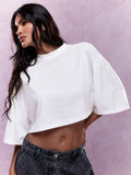 Loose Cotton Crop T-Shirt