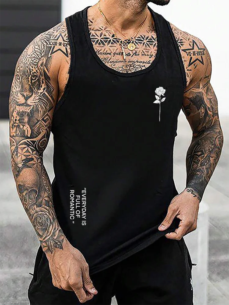 Street Graffiti Print Tank Top