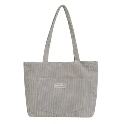 Large Corduroy Tote Bag