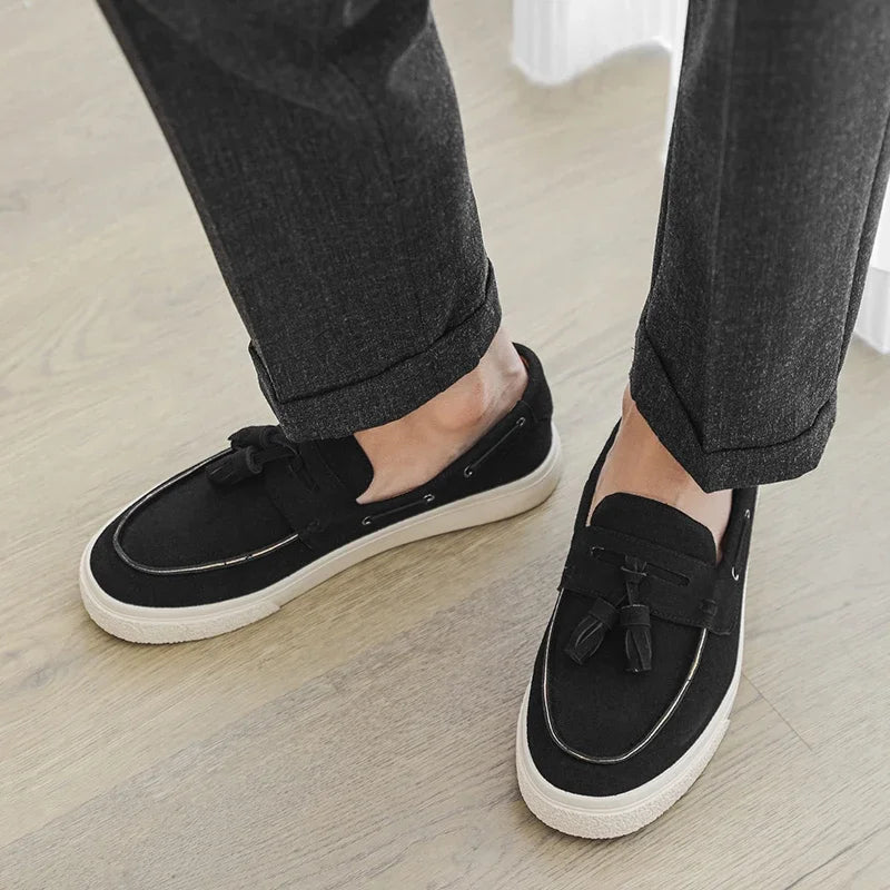Handmade Suede Leather Loafers