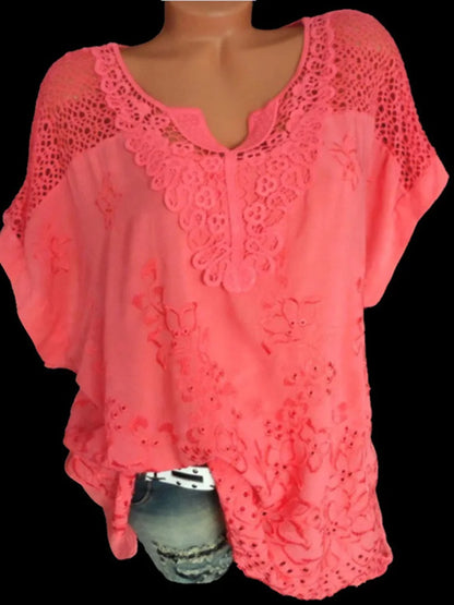 Large Lace Summer Blouse