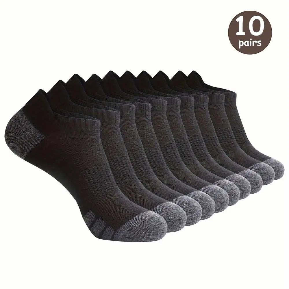 10 Pairs Breathable Low Cut Socks