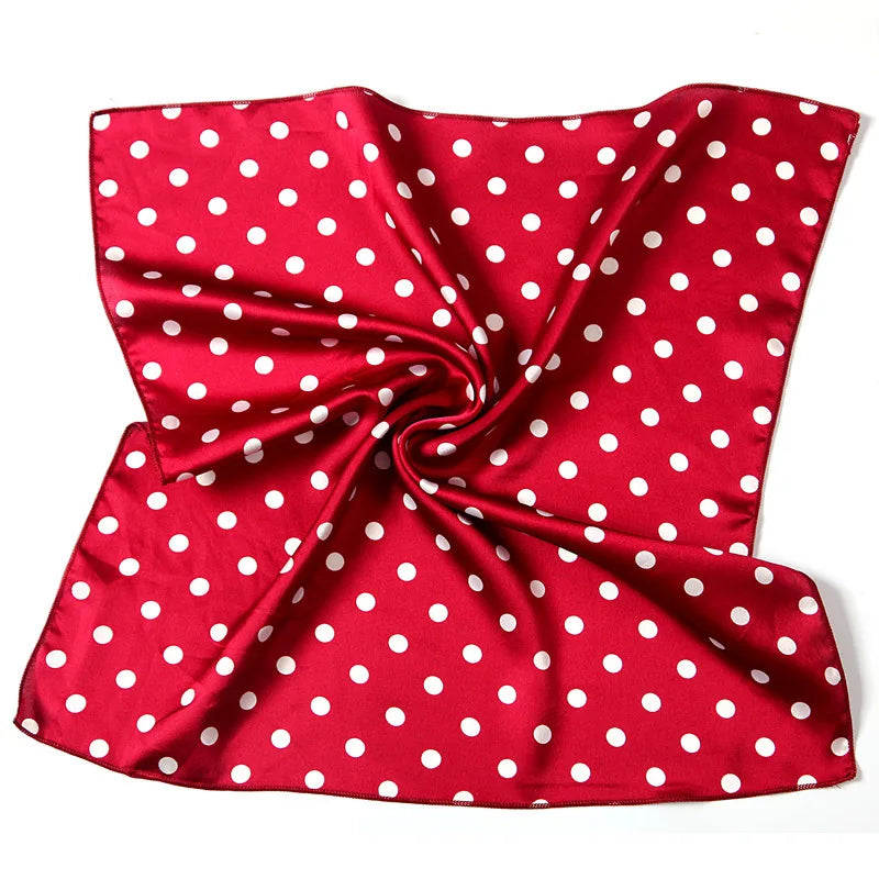 Dot Print 50cm Square Scarf