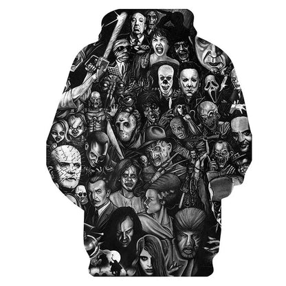 3D Printed Horror Hoodies